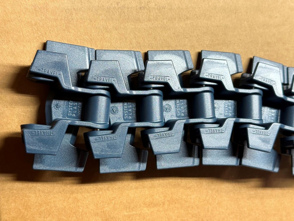 10' System Plast Plastic Modular Belting Multiflex Chain Flat Top 877 38.1mm Pit
