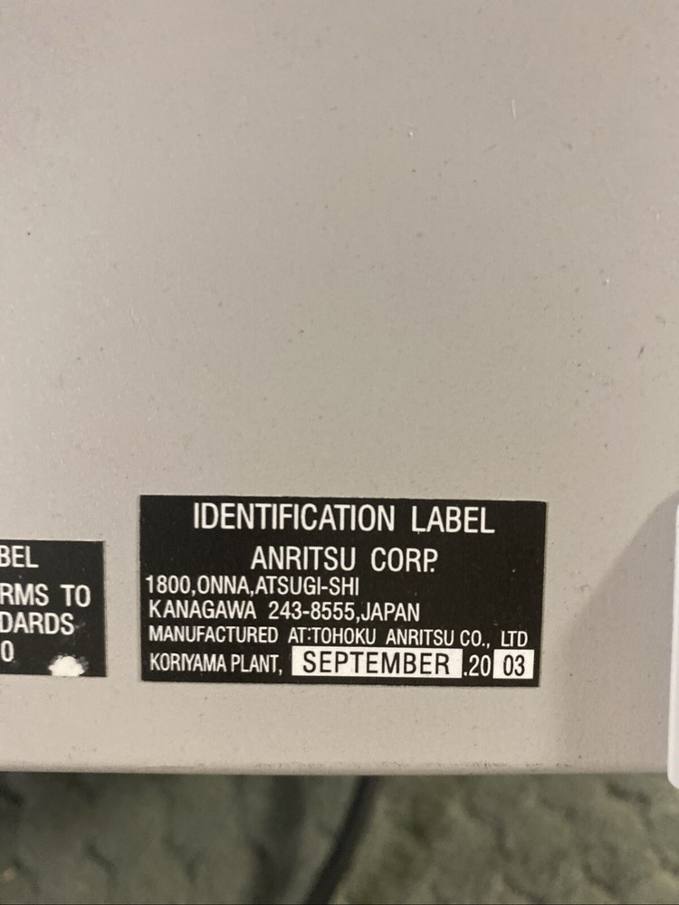 ANRITSU MD1230A DATA QUALITY ANALYZER