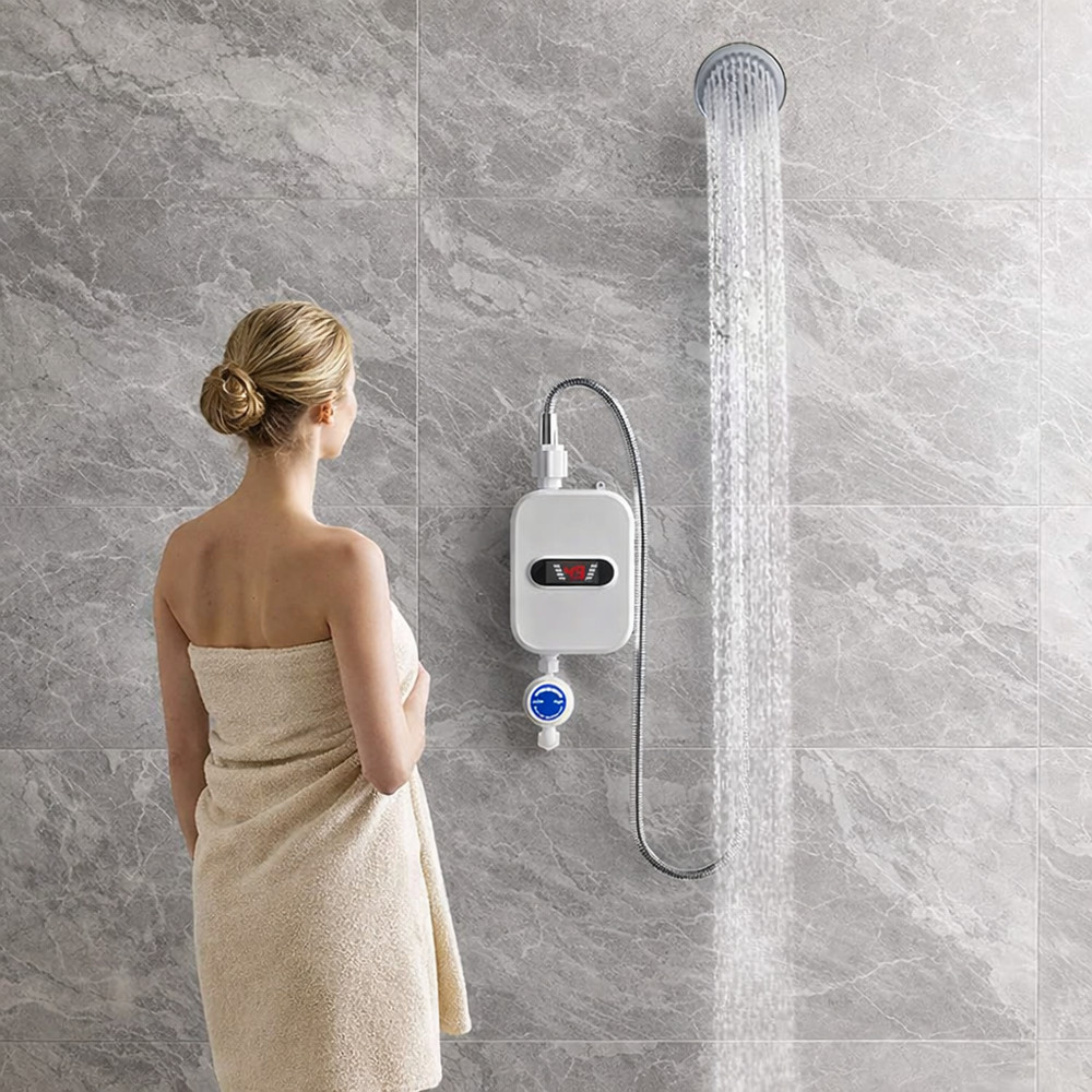 Calentador De Agua Sin Tanque Eléctrico De 110 V Caldera De Ducha Instantánea