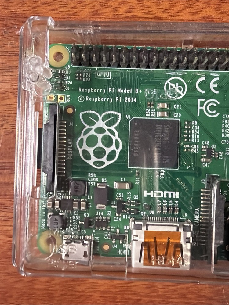 Raspberry Pi Model B+ 2014 Board w/ Case Vilros Tested Working