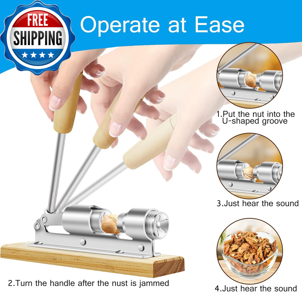 Nutcrackers for Nuts Nut Crackers for Pecans Heavy Duty Nut Cracking Tools...