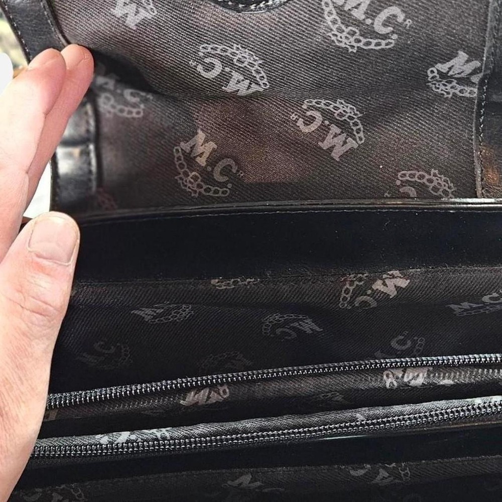 Vintage Black MC Top Handle Bag