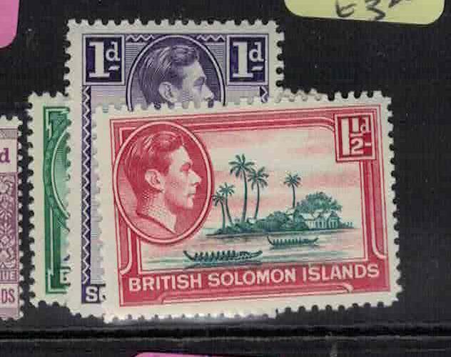 British Solomon Islands SG 60-2 MNH (4glu)