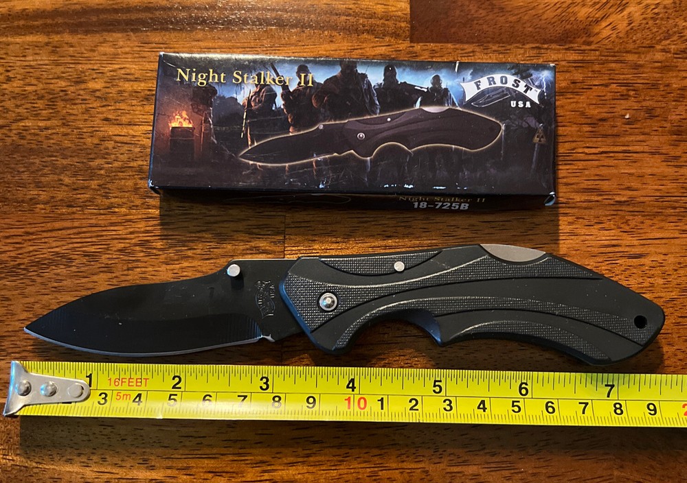 Night Stalker 2 Folding Blade Pocket Knife Plastic Handle