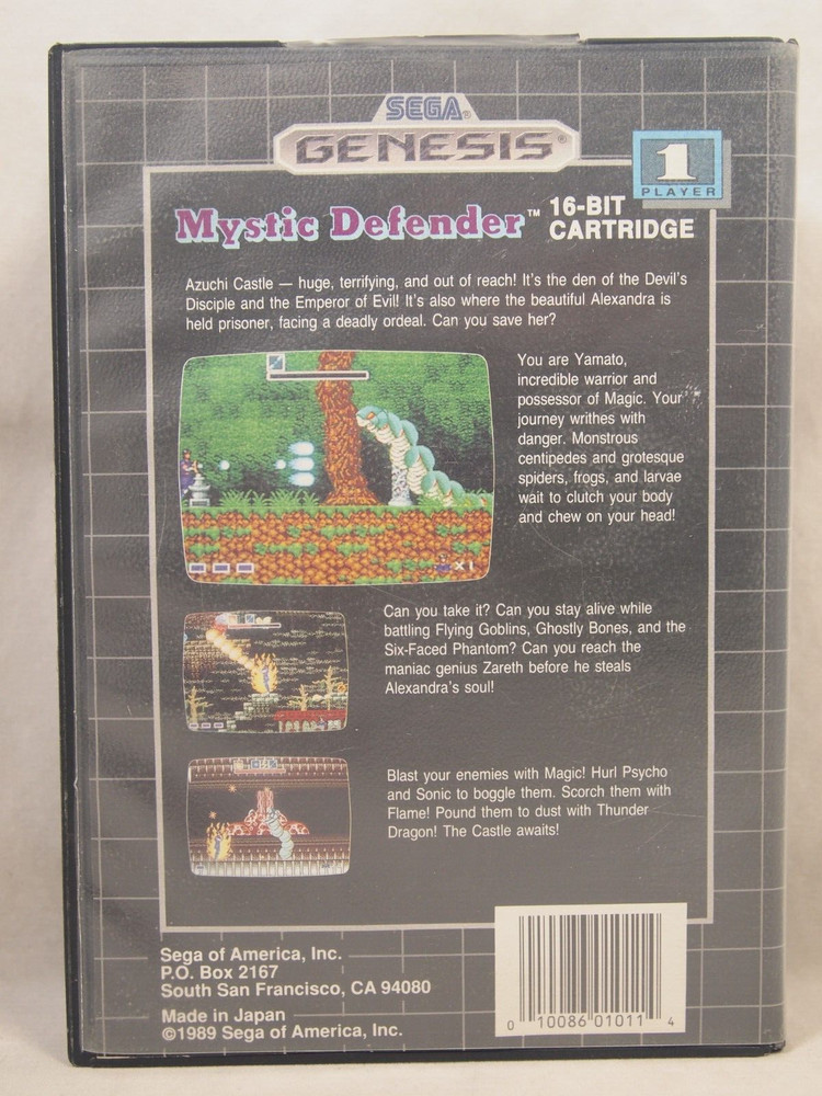 Mystic Defender Case (SEGA Genesis) Authentic BOX ONLY