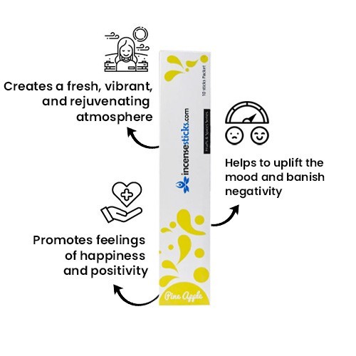Pineapple Incense 8" inch 10 Sticks Pack: 2 Packs