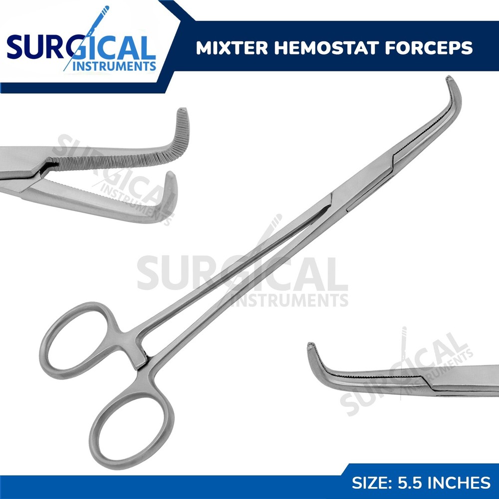 MIXTER Forceps Surgical Veterinary Instruments 5.50" Stainless German Grade