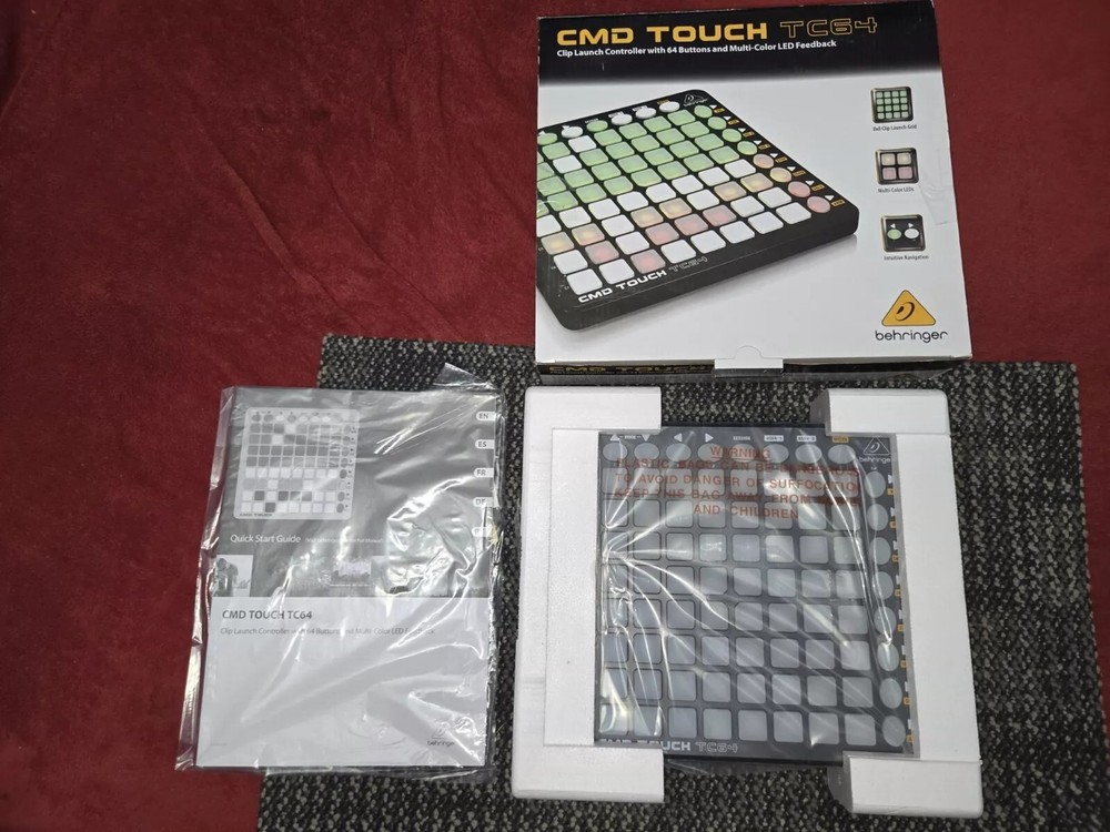 Behringer CMD TOUCH TC64 Clip Launch Controller with 64 Buttons and Multi-Color