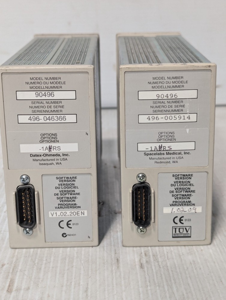 Spacelabs 90496 Multi Parameter Module ECG SpO2 T1-2