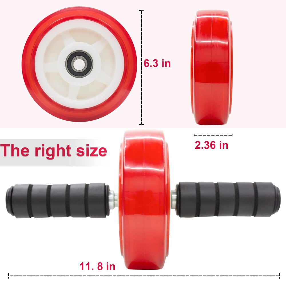 PALLOTH Ab Roller Wheel - Core Exercise Equipment, 880 lbs Capacity, Quiet