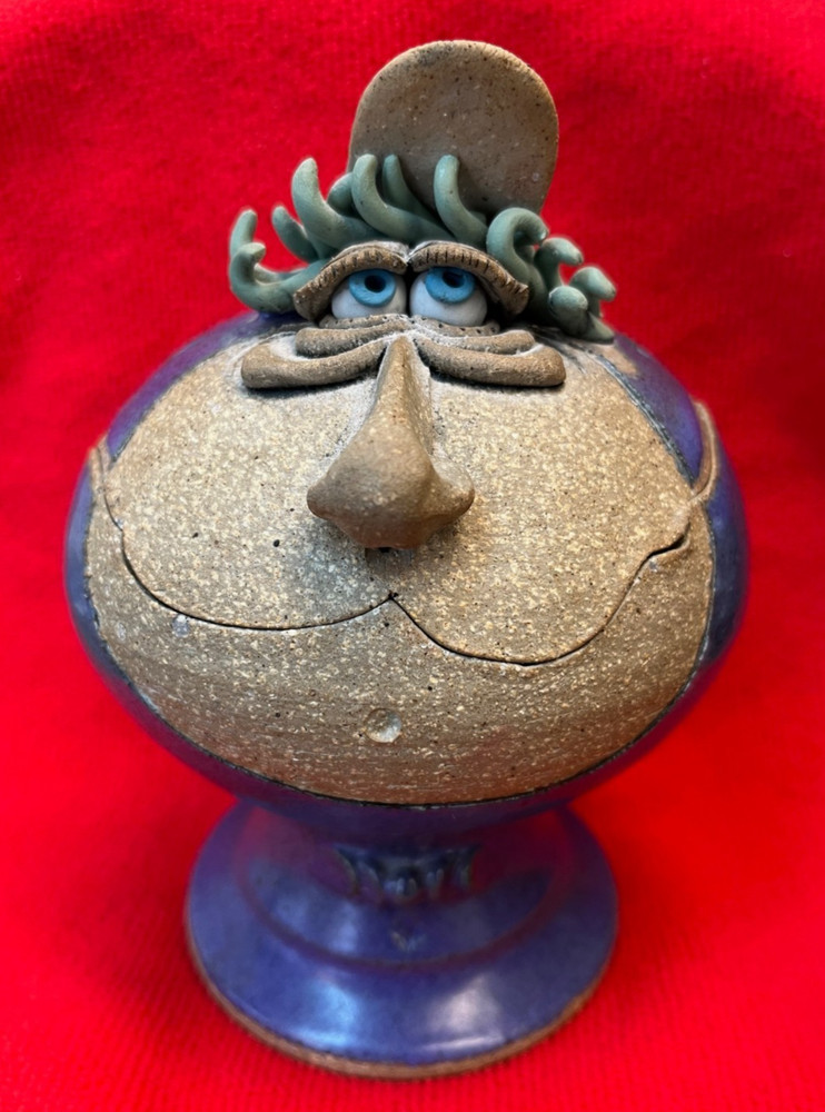 Handcrafted - Ceramic - Funny Head - Incense Burner