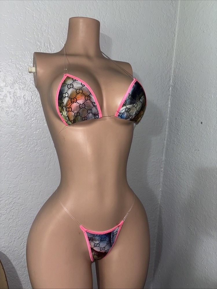Exotic Dancewear Micro Bikini Thong Set