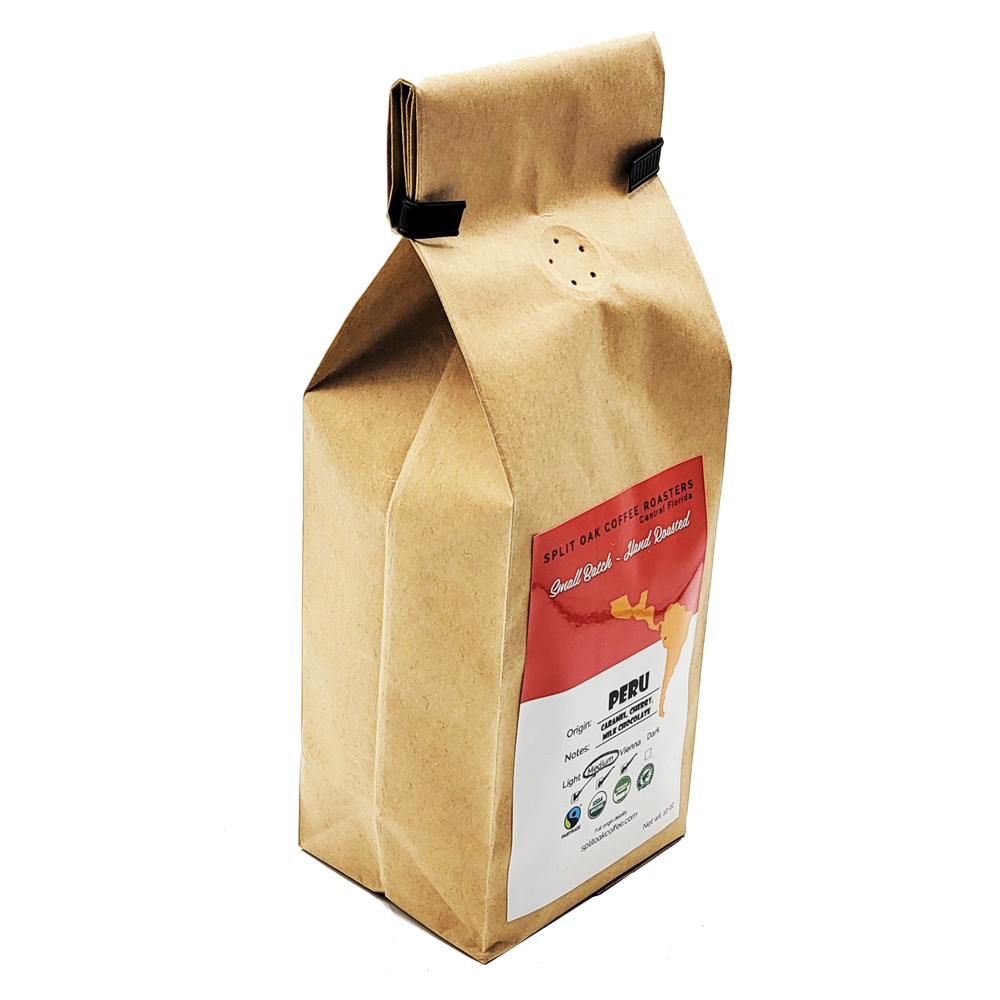 Organic Peru Whole Bean Coffee 12oz, Medium Roast
