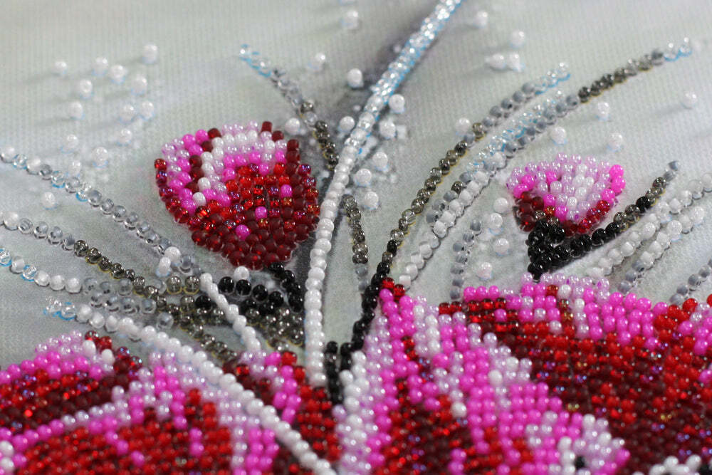 Abris Art Bead Embroidery Kit - Red emerald