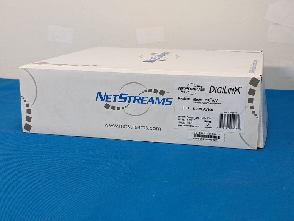 NetStreams MediaLinX NS-MLAV300 IP-Based Audio Video Encoder
