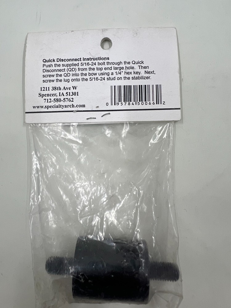 Specialty archery Quick disconnect