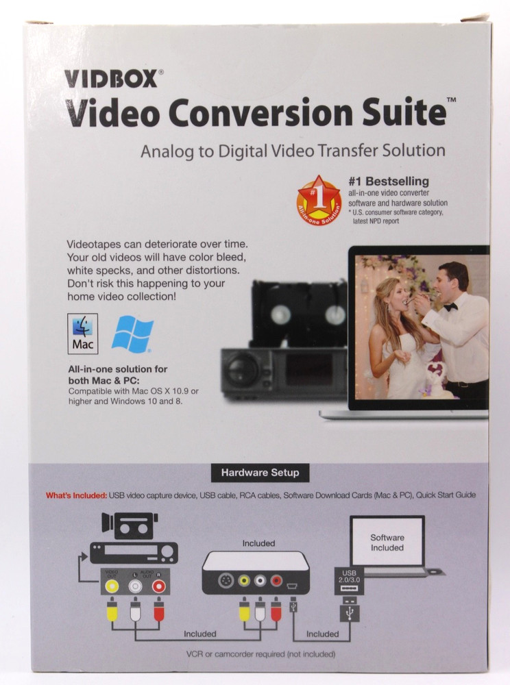 Vidbox Video Conversion Suite Analog To Digital Video Transfer Solution For PC