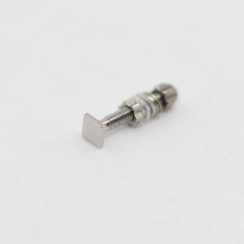 2* Small Size Square Screw & Bolt Replace For C ar tier Eyeglasses Frame Silver