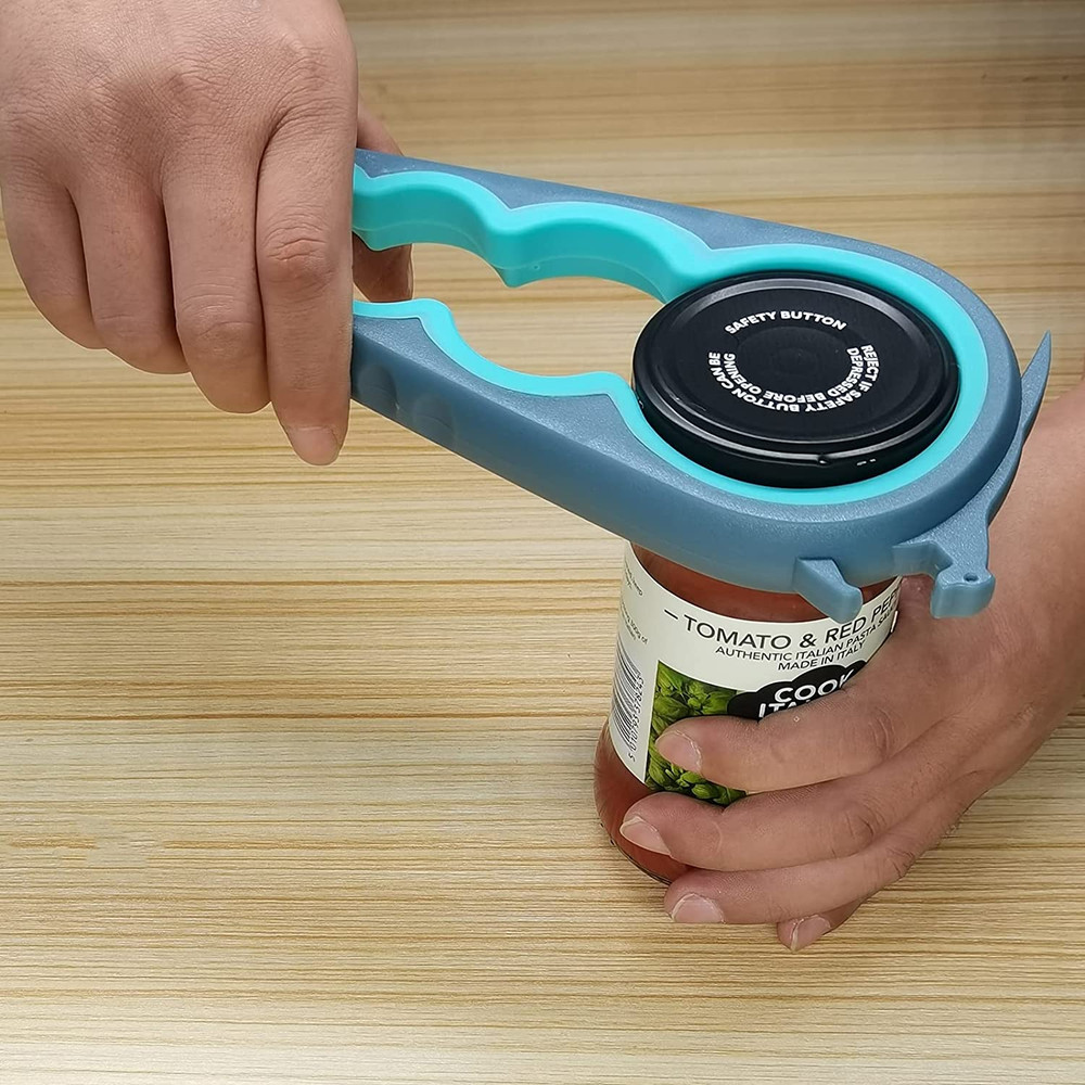 Otstar 6-In-1 Jar Opener & Bottle Opener Set for Weak Hands - Multi-Function Kit