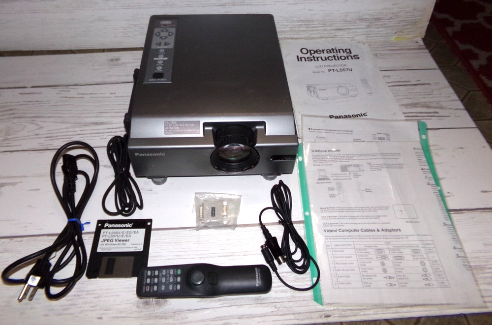 Panasonic PT-L557U LCD Projector W/ Remote