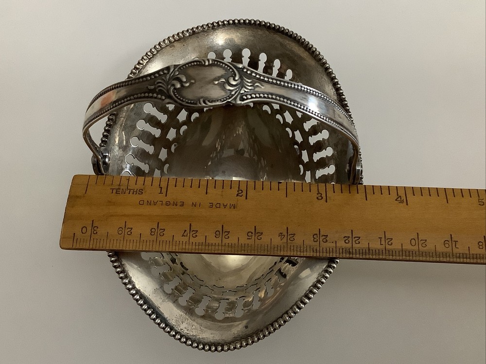 Vintage Solid Sterling Silver 925 Used Small Basket 55d