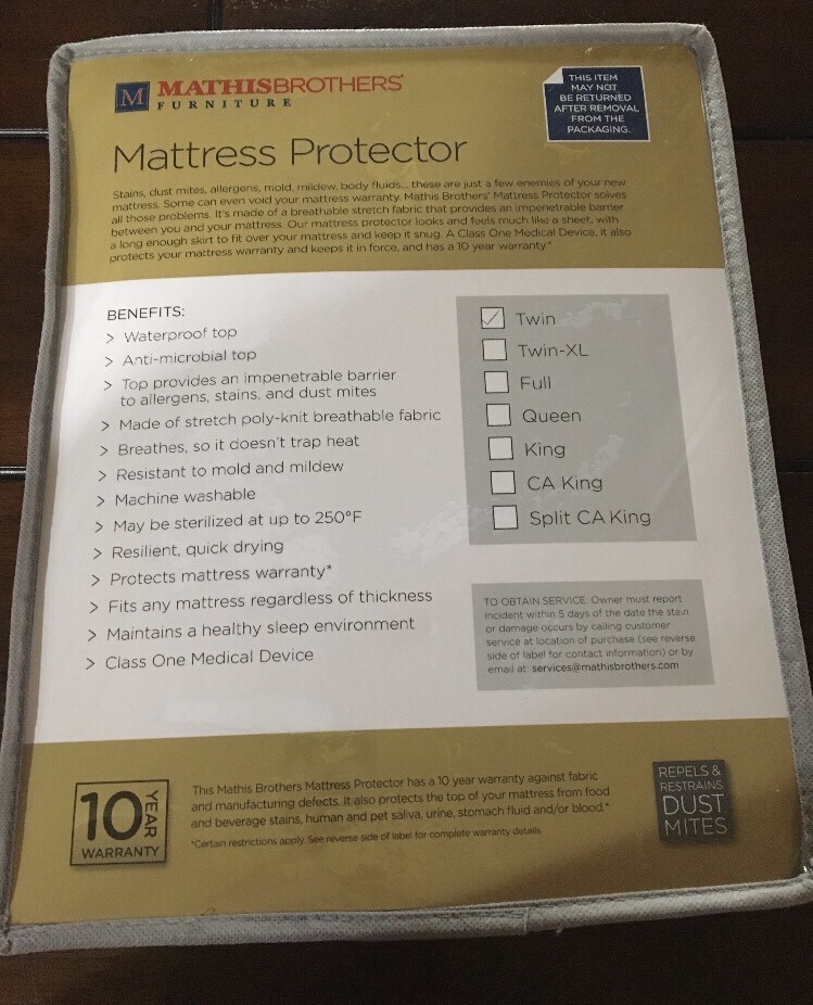 Waterproof Twin Mattress Protector Cover