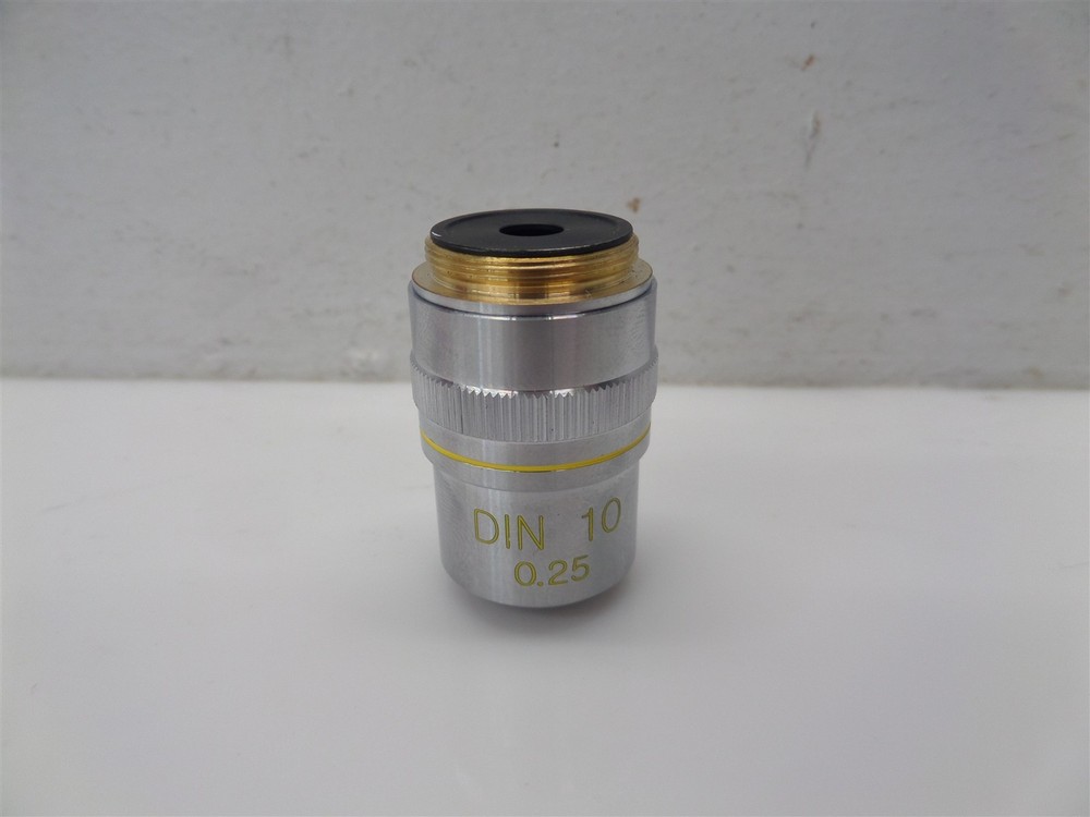 Micro Plan Edmund Microscope Objective Lens DIN 10 0.25