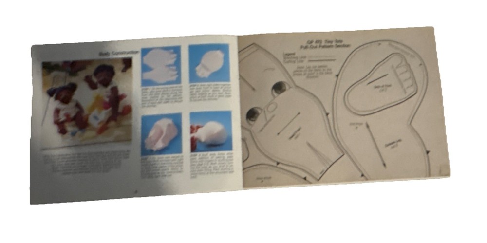 Tiny Tots Doll Sewing Pattern Vintage Original Booklet & Instructions