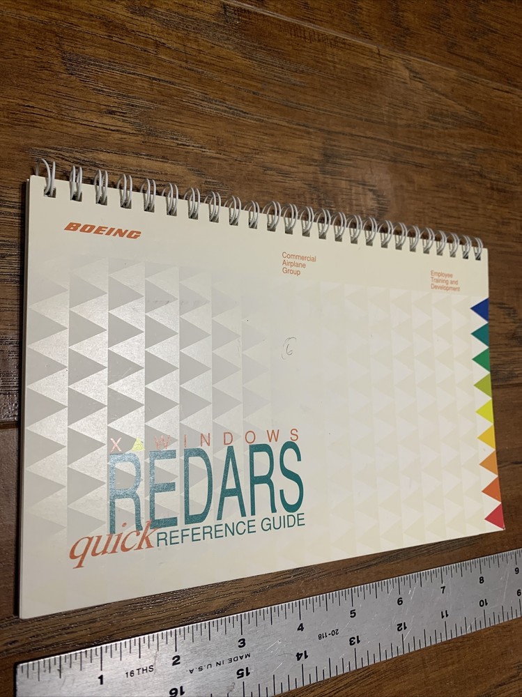 Vintage Boeing Technical Manuals X Windows Redars 1993 Reference Guide￼