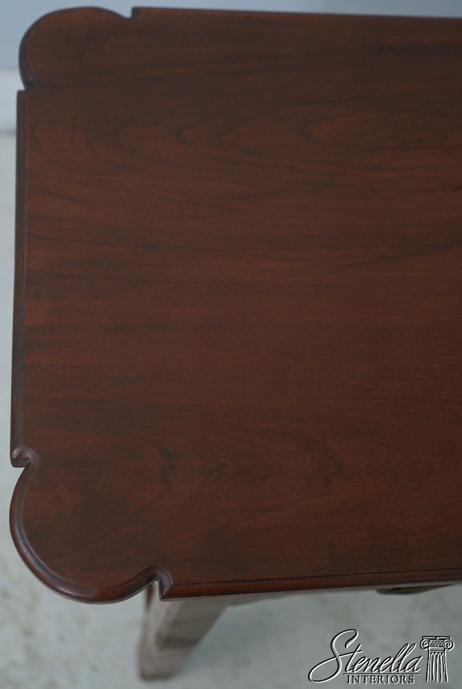 LF70575: Bench Made Cherry Chippendale 2 Drawer Sofa Table