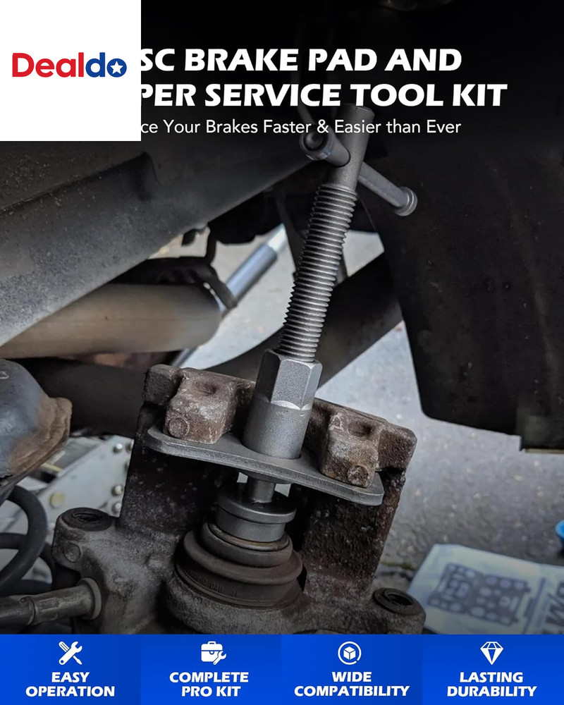 24Pc Brake Caliper Compression Tool Set, Heavy Duty Brake Piston Compressor Tool