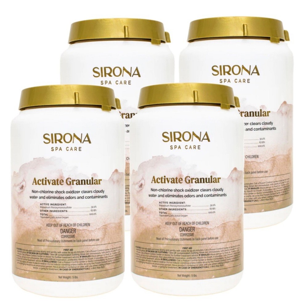 Sirona Spa Care Activate Granular (5 lb) (4 Pack)