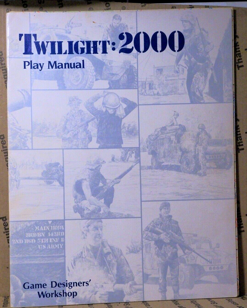 GDW Twilight 2000 Twilight - 2000  Play Manual  W/ Poland MAP Used BX162C