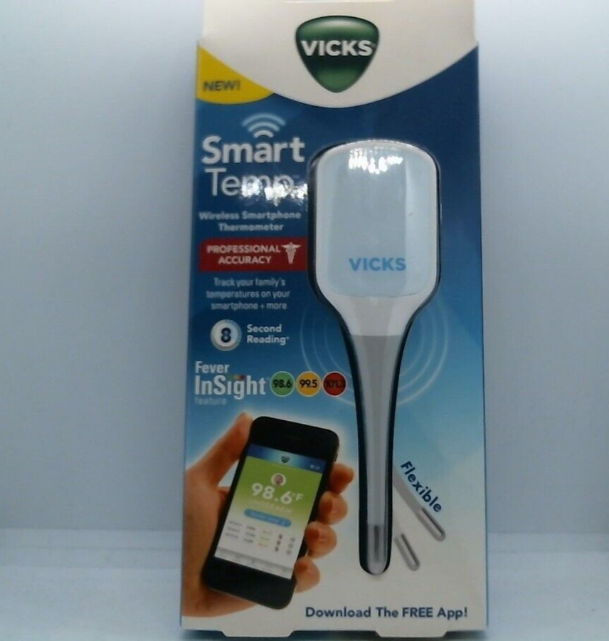 VICKS - SMART TEMP - BLUETOOTH WIRELESS SMARTPHONE THERMOMETER