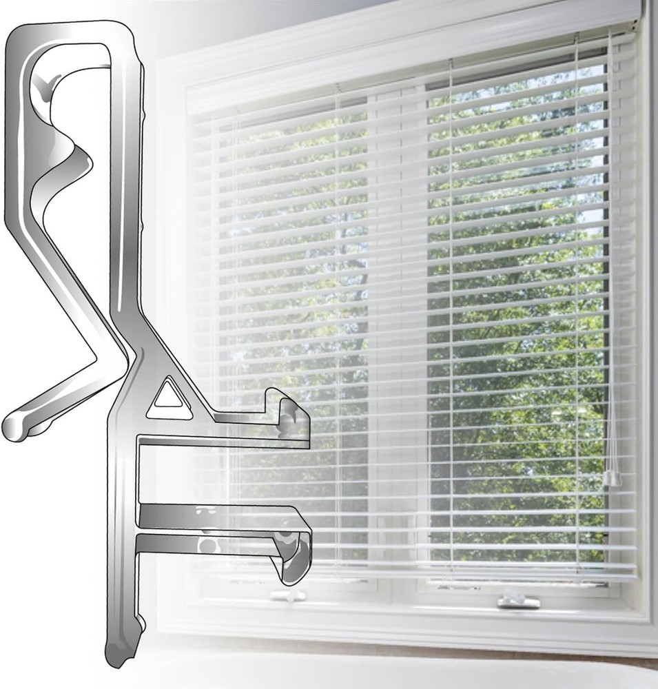 10 Pcs Waterproof Clear Plastic Valance Clips for Easy Window Blind Replacement