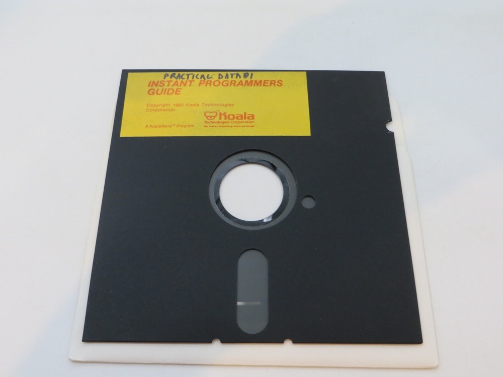 5.25" Floppy Disk KoalaWare Program INSTANT PROGRAMMERS GUIDE computer disc 1983