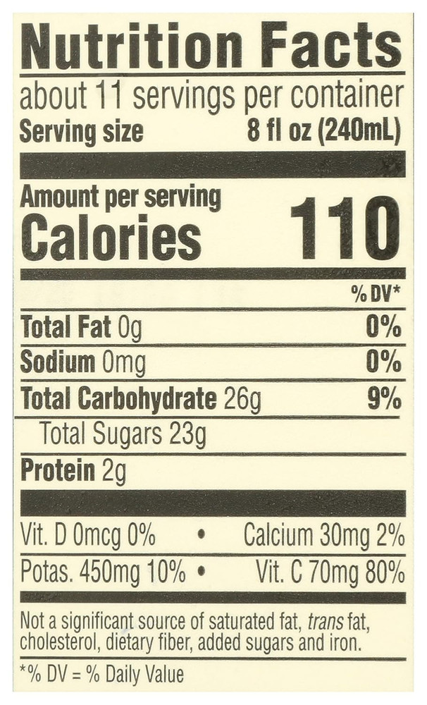 , Organic Pulp Free Orange Juice, 89 Fl Oz