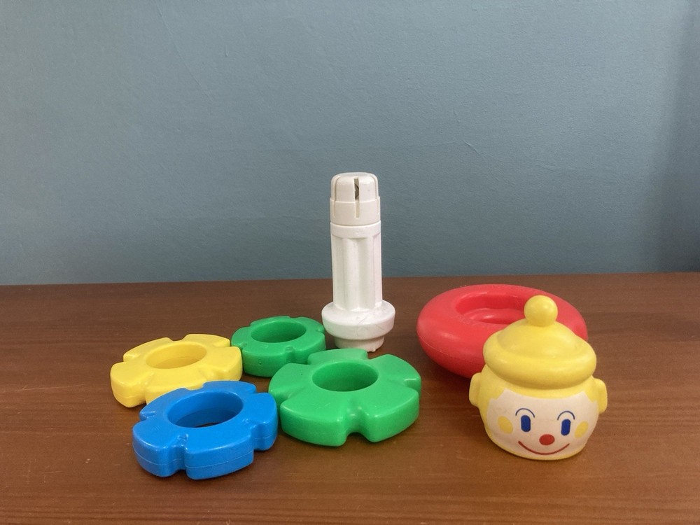 VINTAGE Playskool Clown Stack Baby Toy