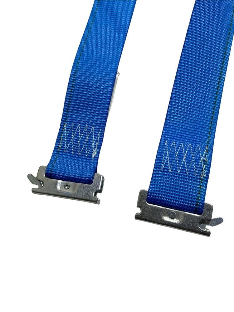 2"x20' Blue E-Track Cam Buckle Strap (4 Pack)