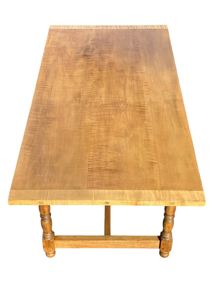Vintage Antique Style Tiger Maple Coffee Table