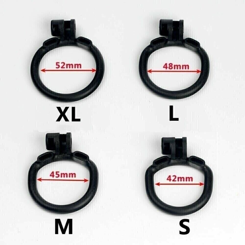 Male Chastity Cage Belt Silicone Device Delay Ejaculation Scrotum Squeeze Ring