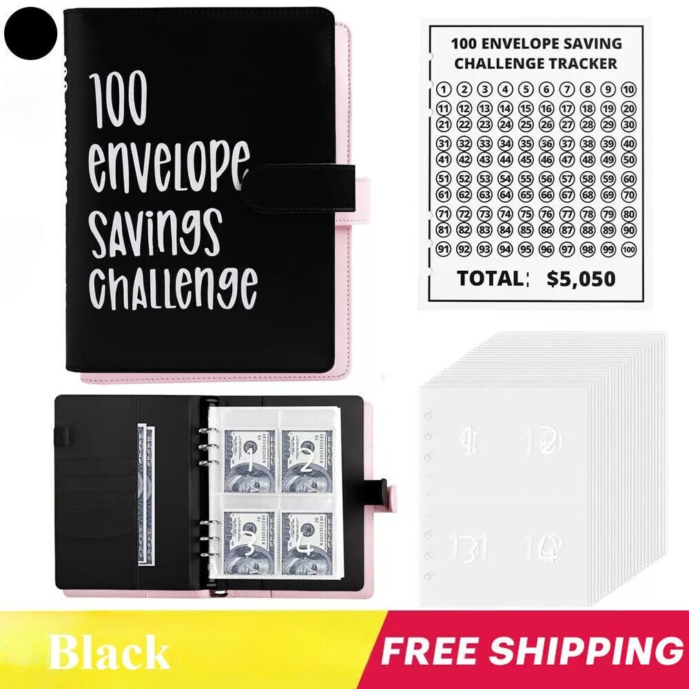 100 Envelope Challenge Budget Planner $5,050 Money Saving Cash Challenge Book