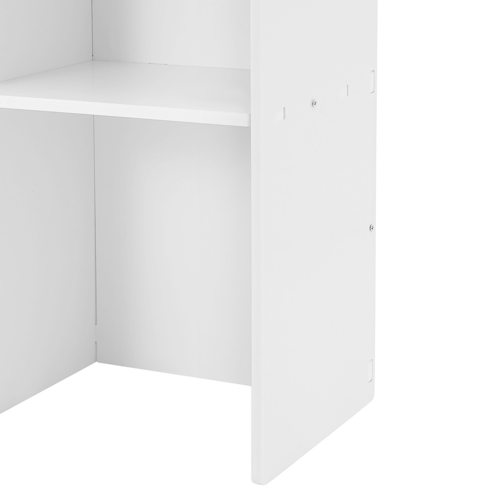 Desk Bookshelf Desktop Storage Organizer Display Shelf Rack Dorm Office white