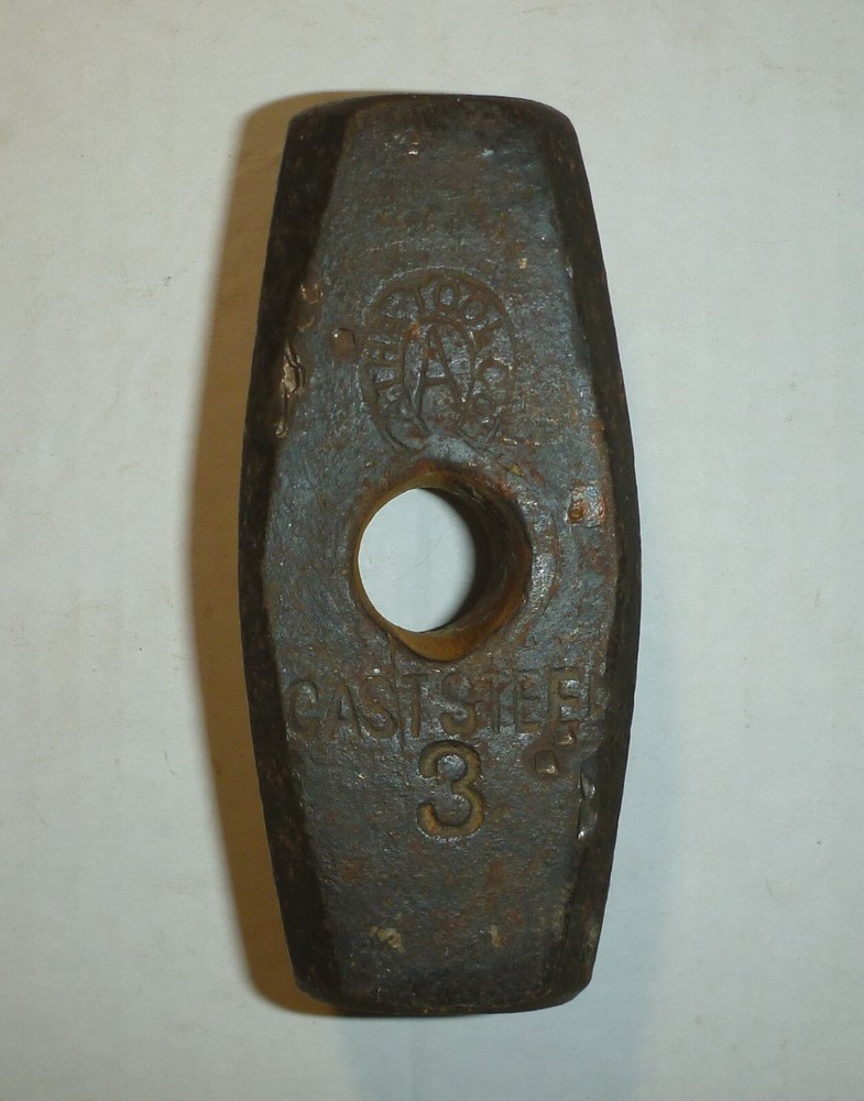 Vintage Atha 3 lb Blacksmith Sledge Hammer Head