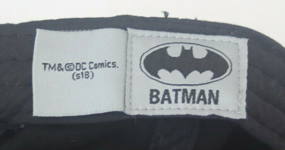 DC Comics Batman Embroidered Logo Baseball Cap Hat Black Adjustable