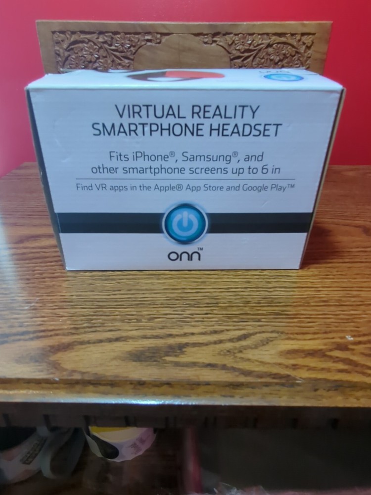 ONN Virtual Reality SmartPhone Headset - Red