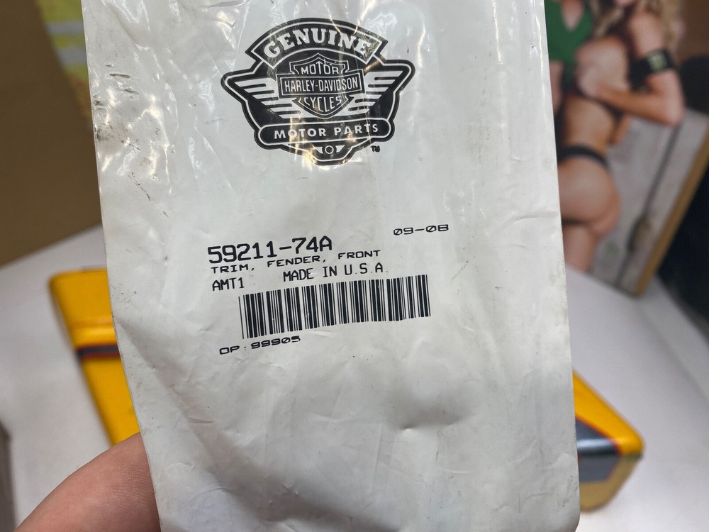 🔥OEM Harley-Davidson Front Fender Trim Spears Touring Softail🔥