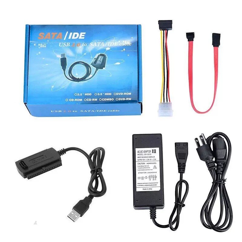 USB to IDE ATA SATA ATAPI Hard Drive Disk HDD 2.5" 3.5" Cable Connector Adapter