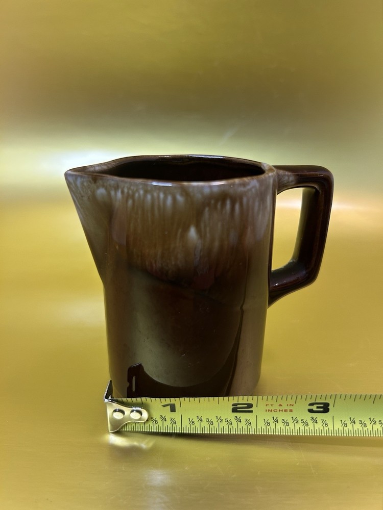 Brown Drip Glaze Ice Lip Pitcher,