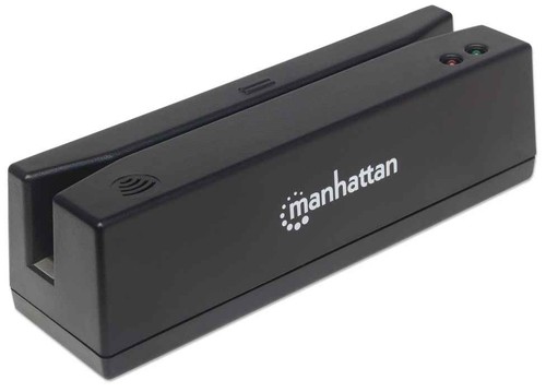 Manhattan Usb-A Magnetic Strip Card Reader Triple Track Reader Keyboard Wedge De